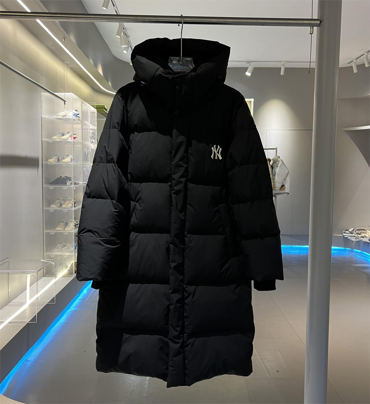 MLB Long Hooded Down Coat