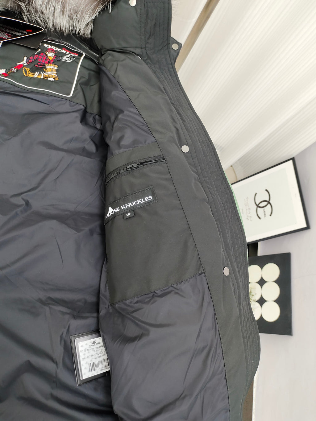 Moose Knuckles Fox Fur Hood Long Parka