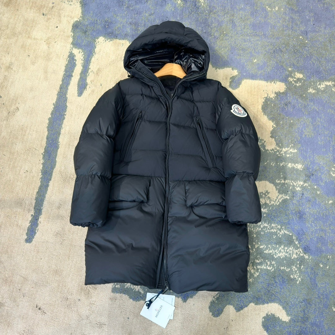 Moncler Long Hooded Down Jacket