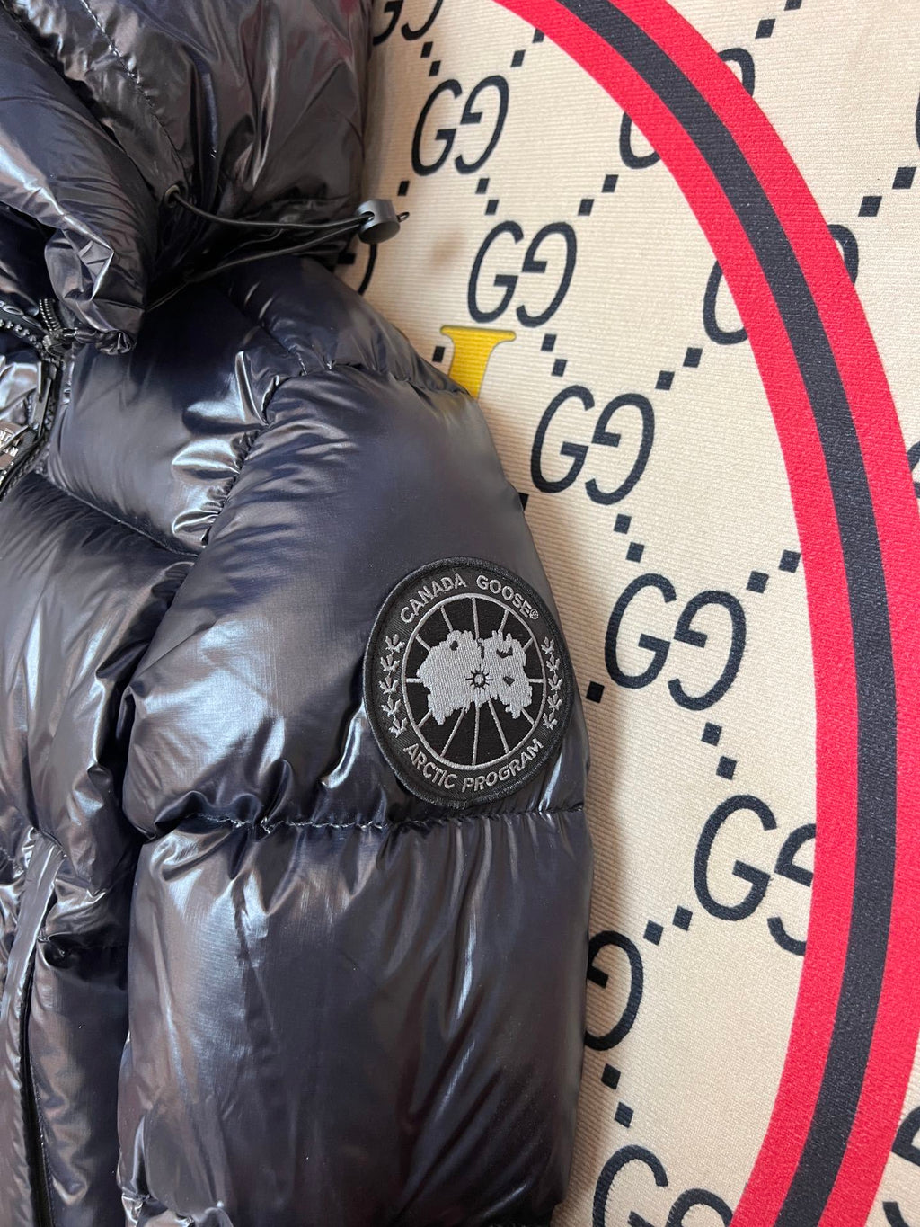 Canada Goose Arctic Program Glossy Black Puffer Jacket