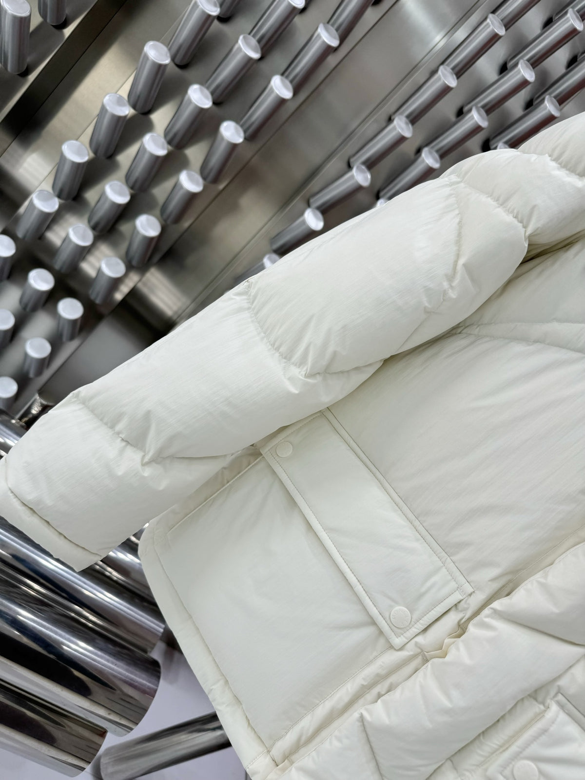Moncler Hooded Down Parka – White