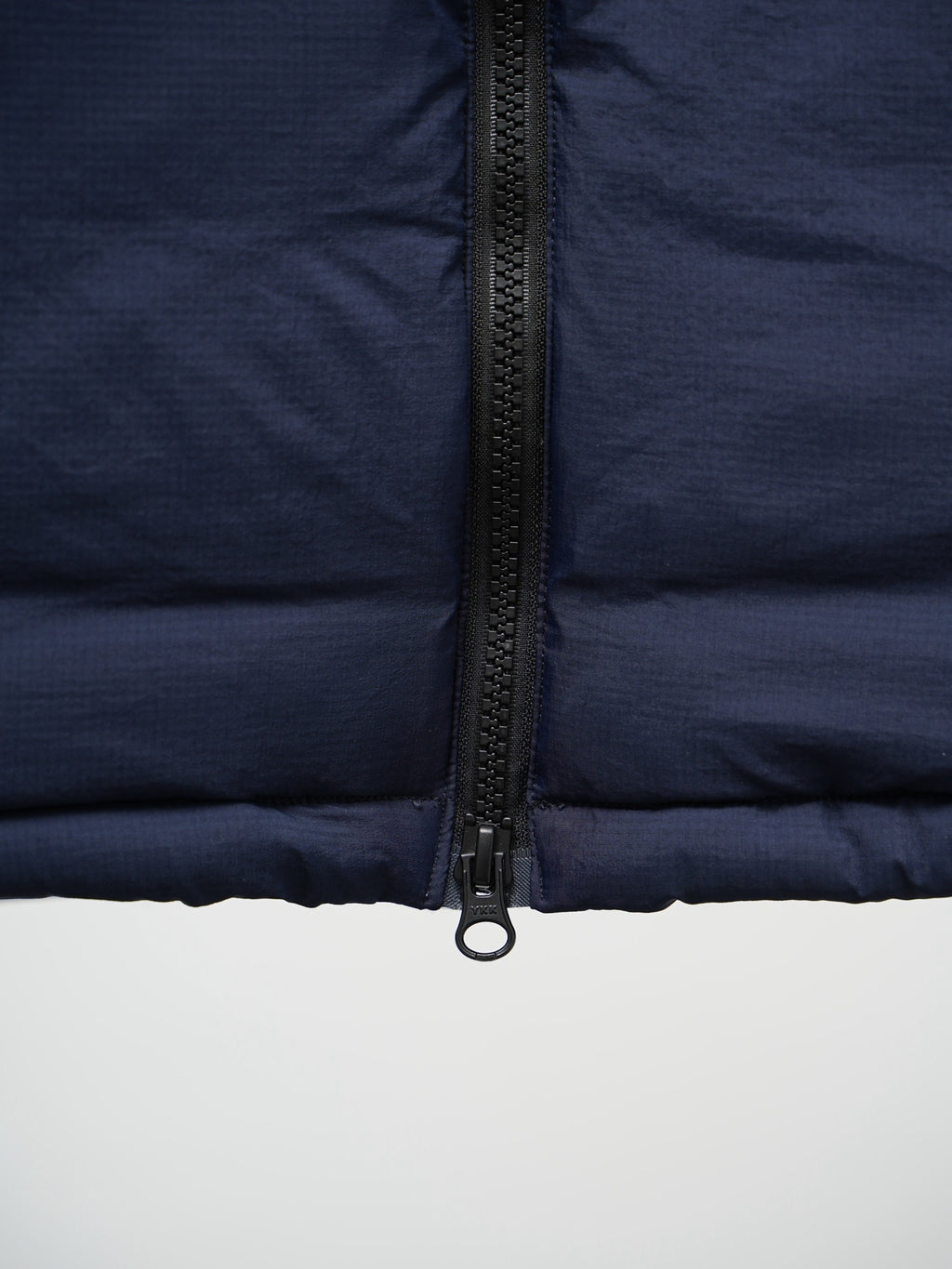 Canada Goose Navy Blue Down Bomber Jacket with Stand Collar and Chest Pocket