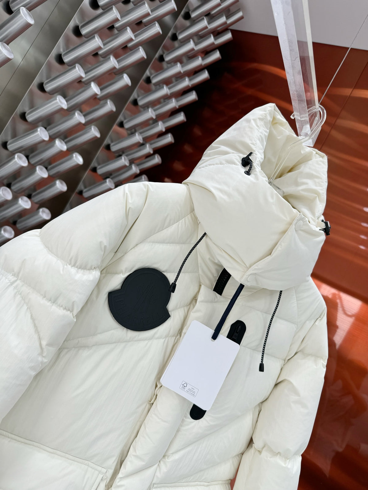 Moncler Hooded Down Parka – White