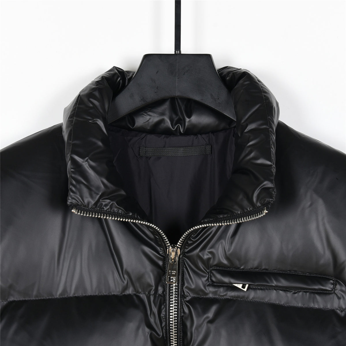 Prada Re-Nylon Down Jacket with RFID Tag and Gold Hardware