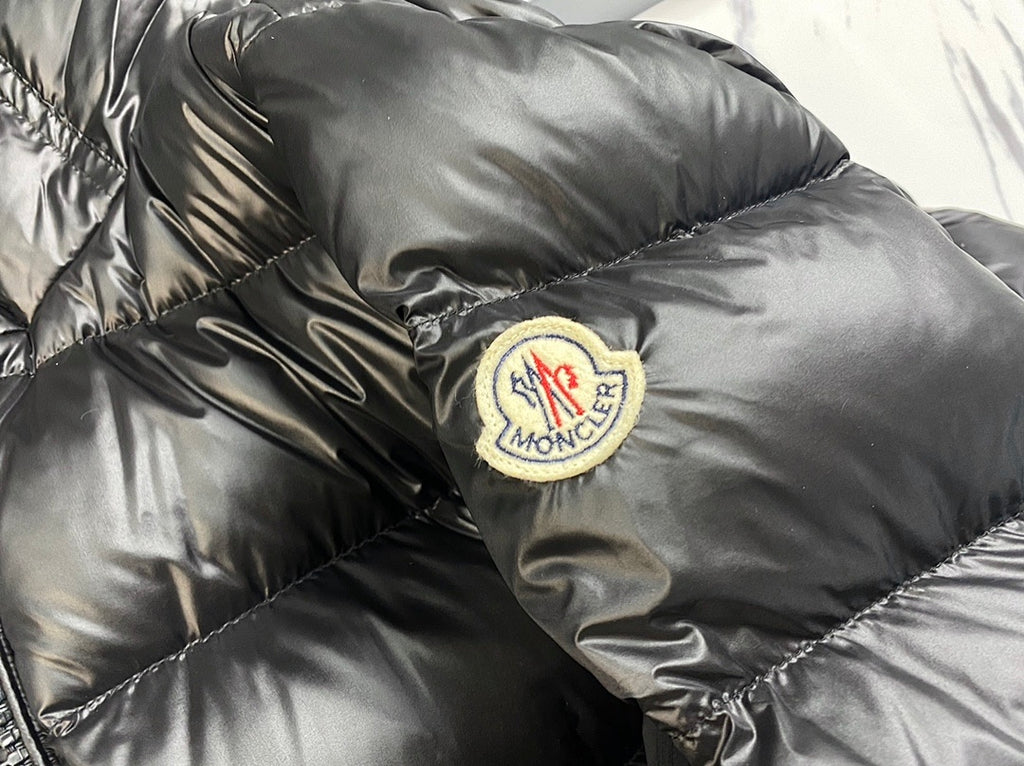 Moncler Long Hooded Down Coat – Black