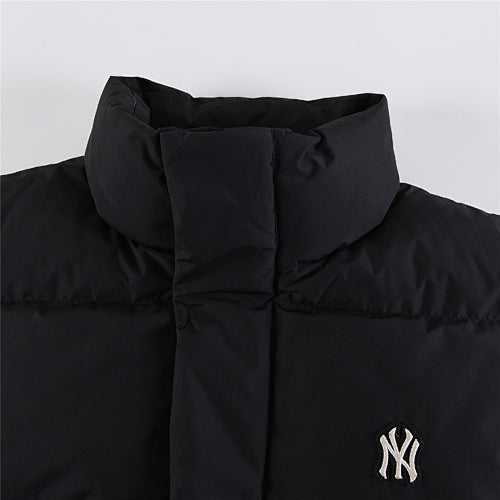 MLB NY Yankees Stand-Collar Down Puffer Jacket – Black