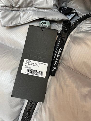 Canada Goose Silver Grey Glossy Down Puffer Jacket