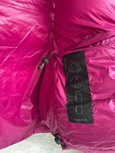 Canada Goose Women's Hot Pink Fuchsia Glossy Down Jacket