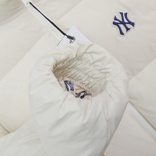 MLB New York Yankees Oversized NY Logo Down Jacket with Monogram Fill