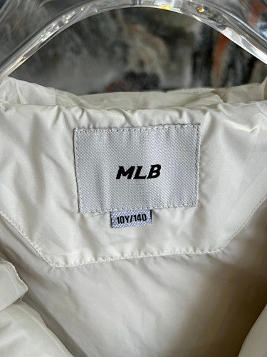 MLB New York Yankees Kids Hooded Down Jacket with Chest NY Logo Patch