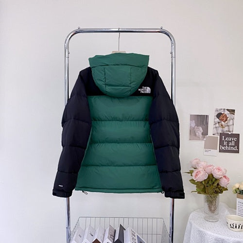 The North Face Two-Tone Colourblock Hooded Down Parka with Embroidered Chest Logo