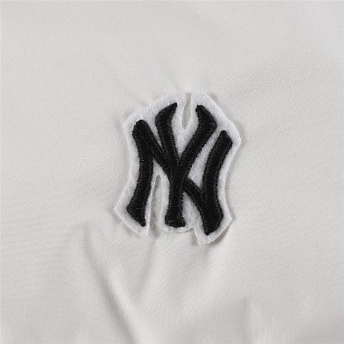 MLB NY Yankees Stand-Collar Down Puffer Jacket – White