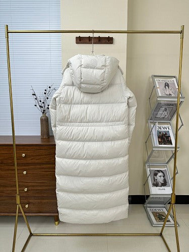 lululemon Women's White Maxi Hooded Down Coat