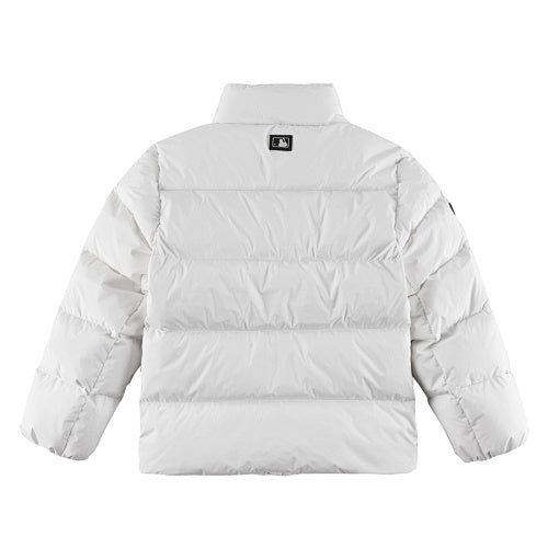 MLB NY Yankees Stand-Collar Down Puffer Jacket – White