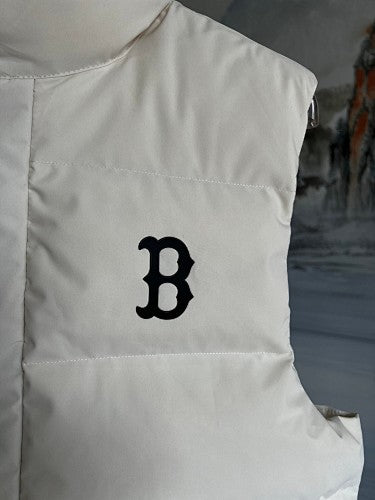 MLB Boston Red Sox Down Vest – Cream