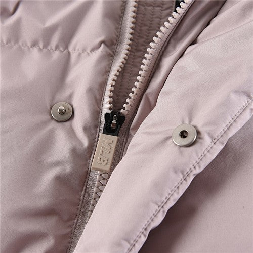 MLB NY Yankees Stand-Collar Down Puffer Jacket – Dusty Pink
