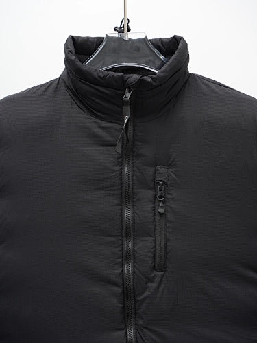 Canada Goose Black Down Bomber Jacket with Sleeve Badge and Quilted Lining