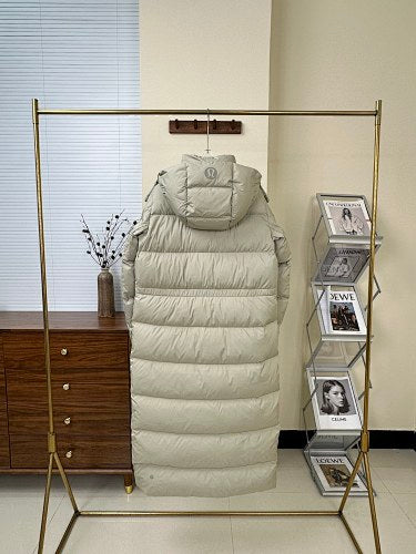 lululemon Women's Sage Green Maxi Hooded Down Coat