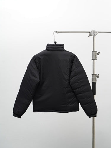 Canada Goose Black Down Bomber Jacket with Sleeve Badge and Quilted Lining