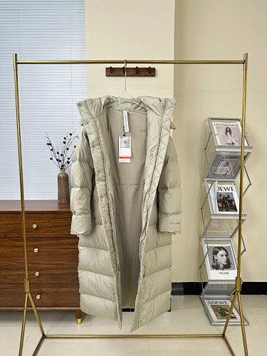lululemon Women's Sage Green Maxi Hooded Down Coat