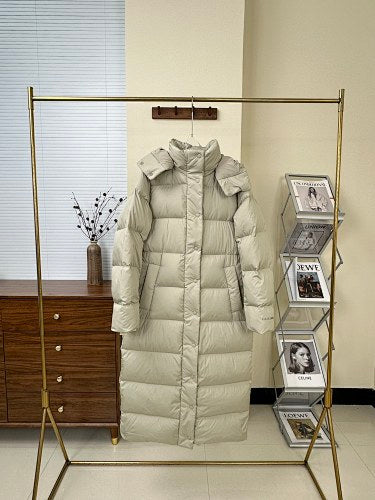 lululemon Women's Sage Green Maxi Hooded Down Coat