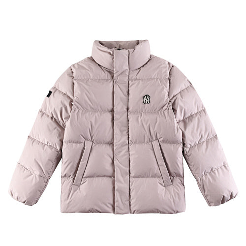 MLB NY Yankees Stand-Collar Down Puffer Jacket – Dusty Pink