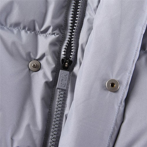 MLB NY Yankees Stand-Collar Down Puffer Jacket – Silver Grey