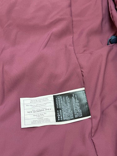 lululemon Women's Berry Red Hooded Down Puffer Jacket with Snap Placket