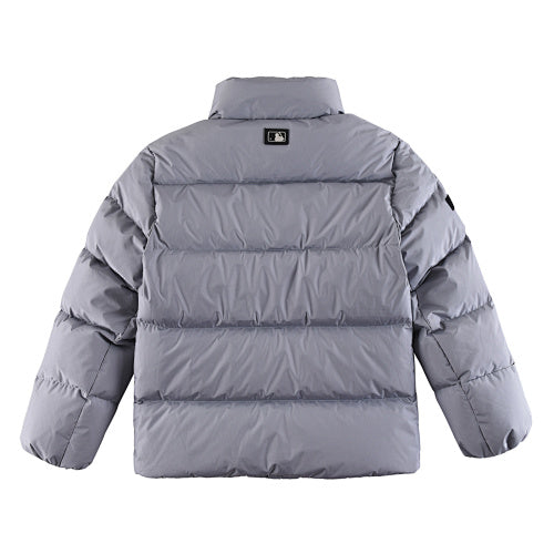 MLB NY Yankees Stand-Collar Down Puffer Jacket – Silver Grey