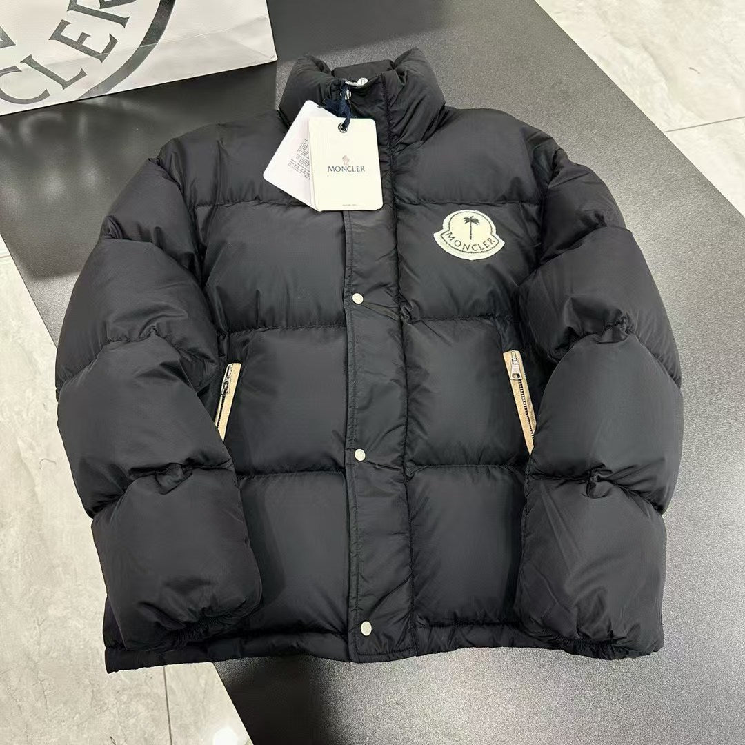 Moncler x Palm Angels Genius Down Jacket with Co-Branded Palm Tree Badge
