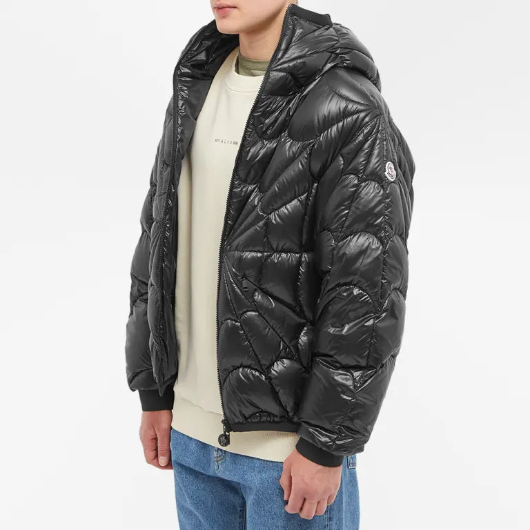 Moncler Starburst Quilted Hooded Down Jacket