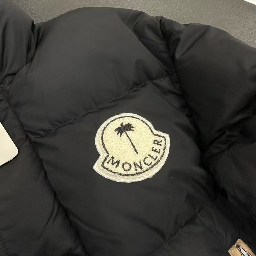 Moncler x Palm Angels Genius Down Jacket with Co-Branded Palm Tree Badge