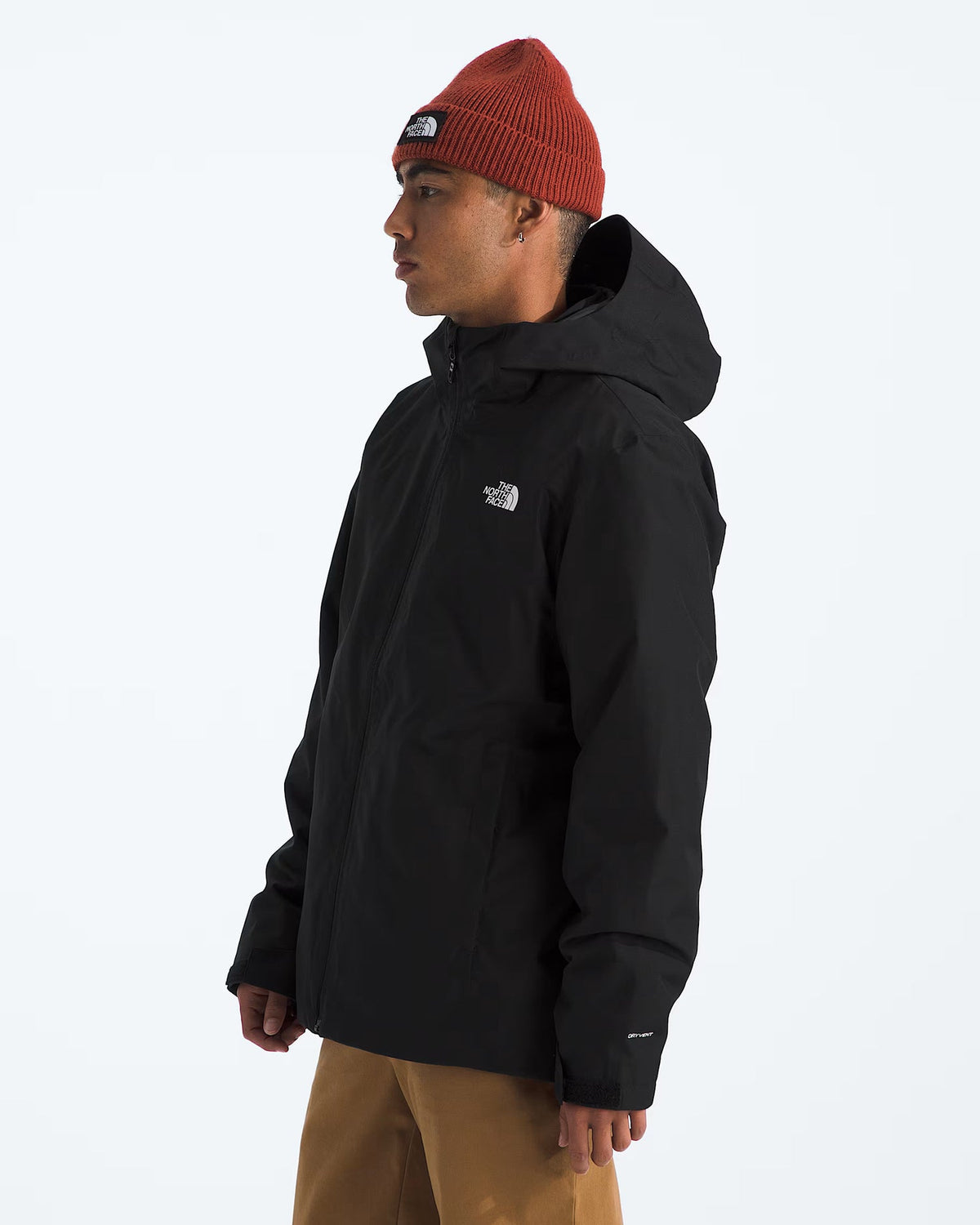 The North Face DryVent Waterproof Hooded Shell Jacket Black