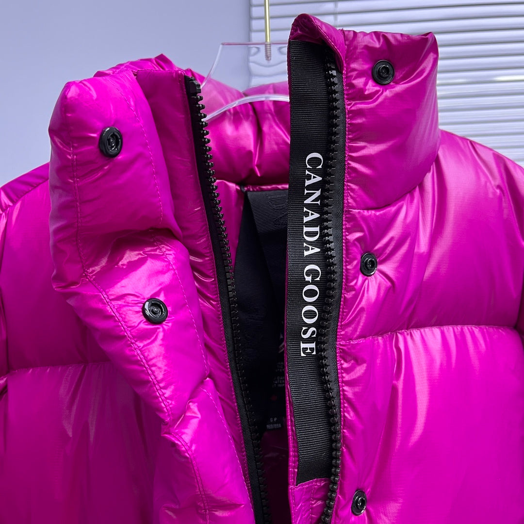 Canada Goose Iridescent Gloss Shell Hooded Down Jacket