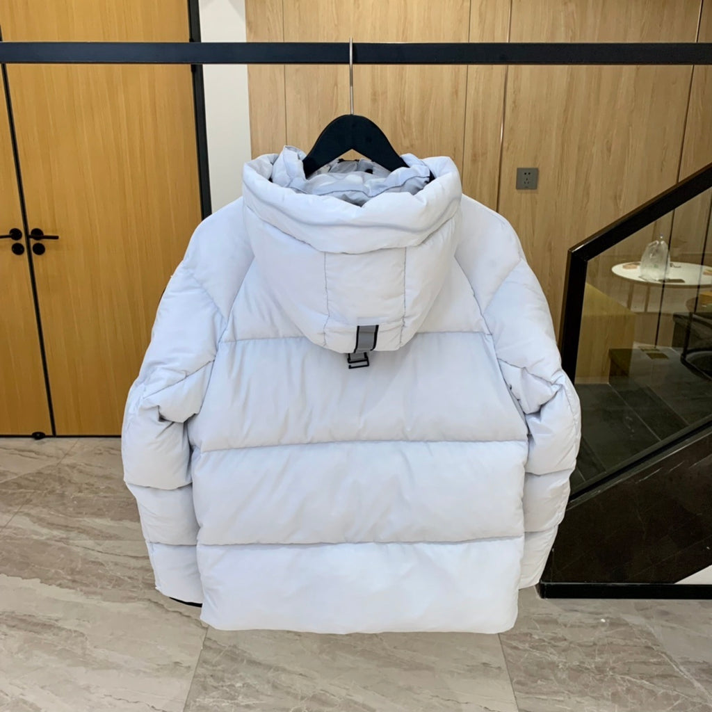 Canada Goose Oversized Mid-Length Puffer with Hood Buckle Strap