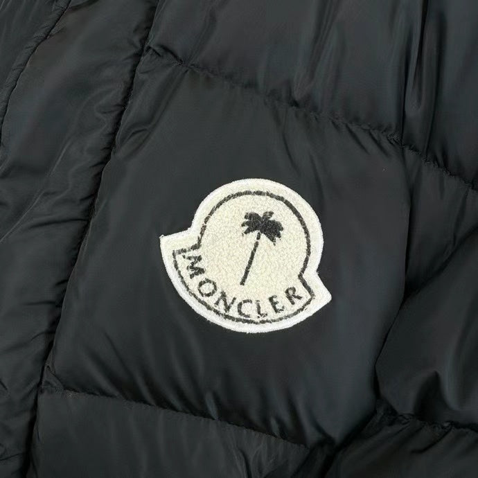 Moncler x Palm Angels Genius Down Jacket with Co-Branded Palm Tree Badge