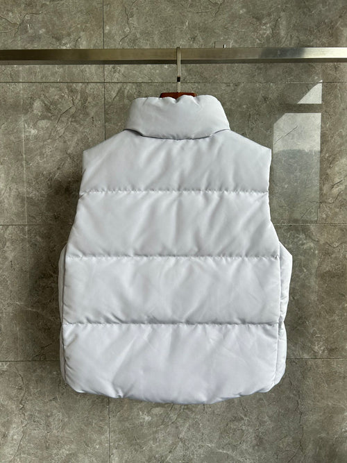 Canada Goose Arctic Program White Down Vest with Tonal Badge