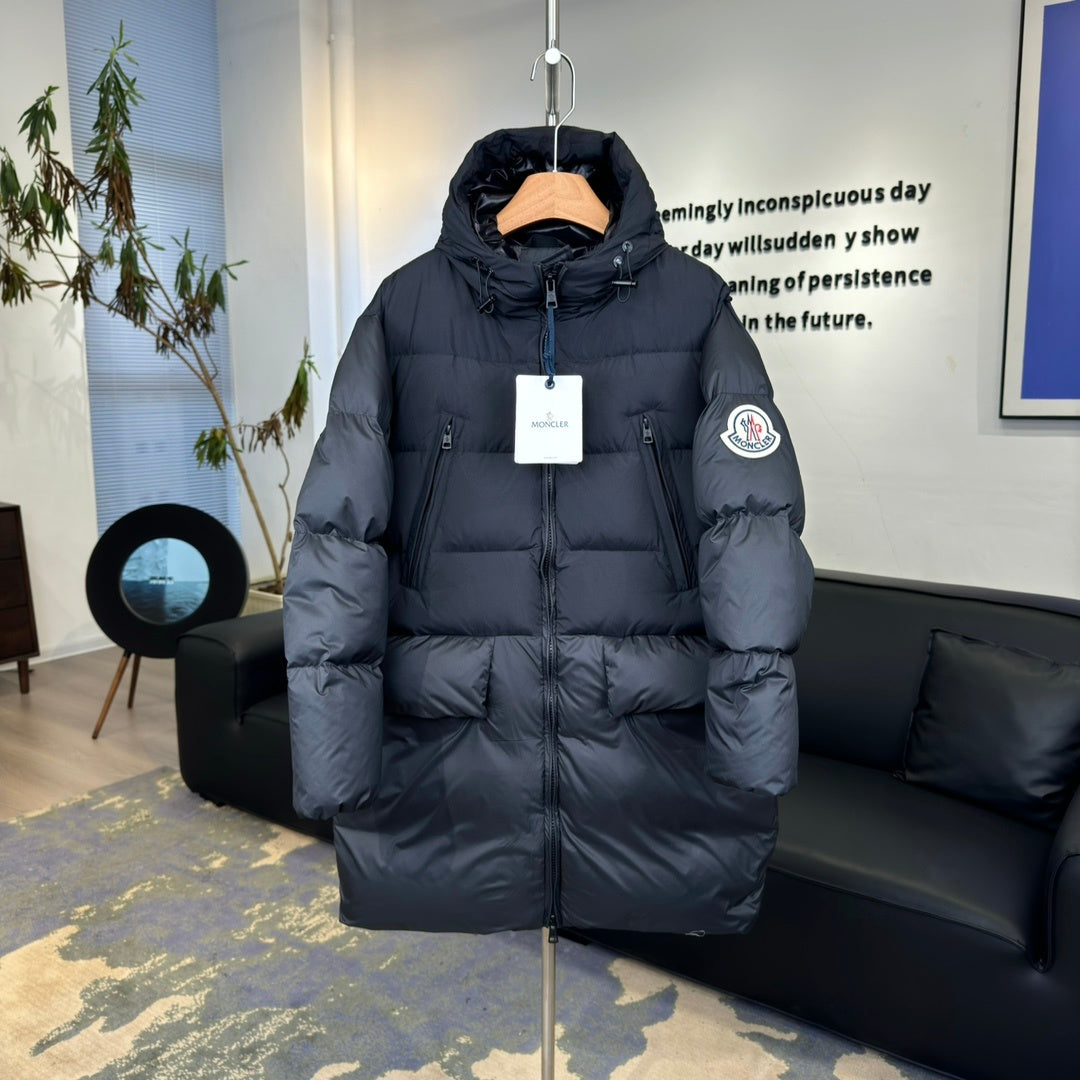 Moncler Long Hooded Down Jacket