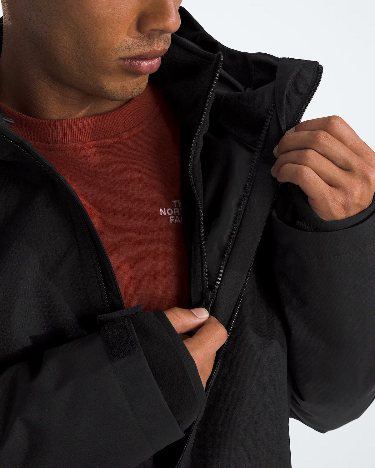 The North Face DryVent Waterproof Hooded Shell Jacket Black