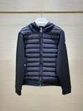 Moncler Hybrid Down Hoodie – Black