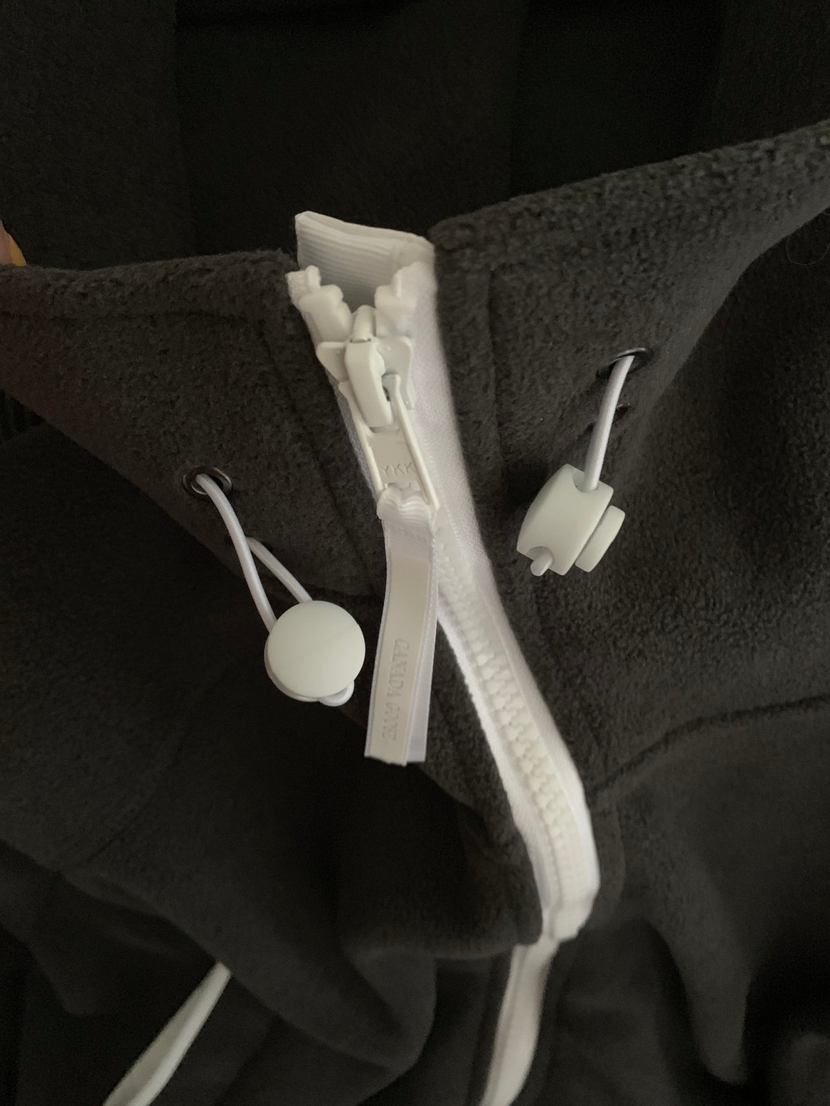 Burberry Fleece Zip Hoodie with Contrast Zip Track and Sleeve Logo Patch