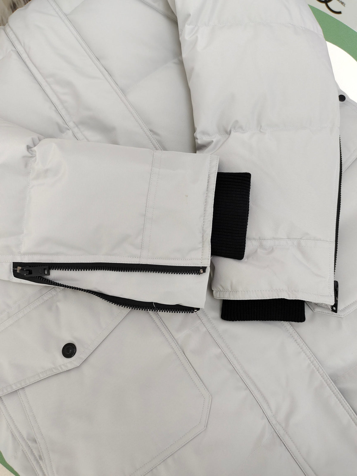 Moose Knuckles White Fox Fur Hood Long Parka