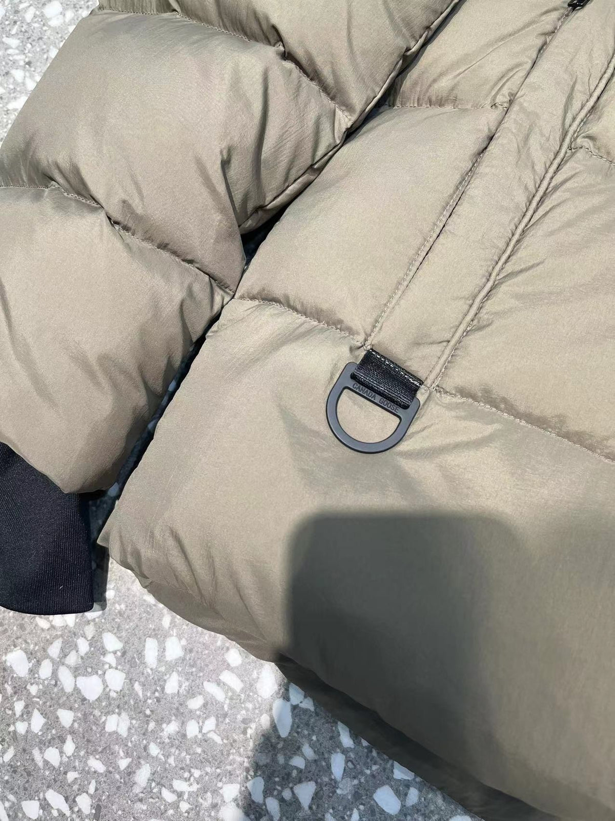 Canada Goose Bar-Label Hooded Down Puffer with D-Ring Hem