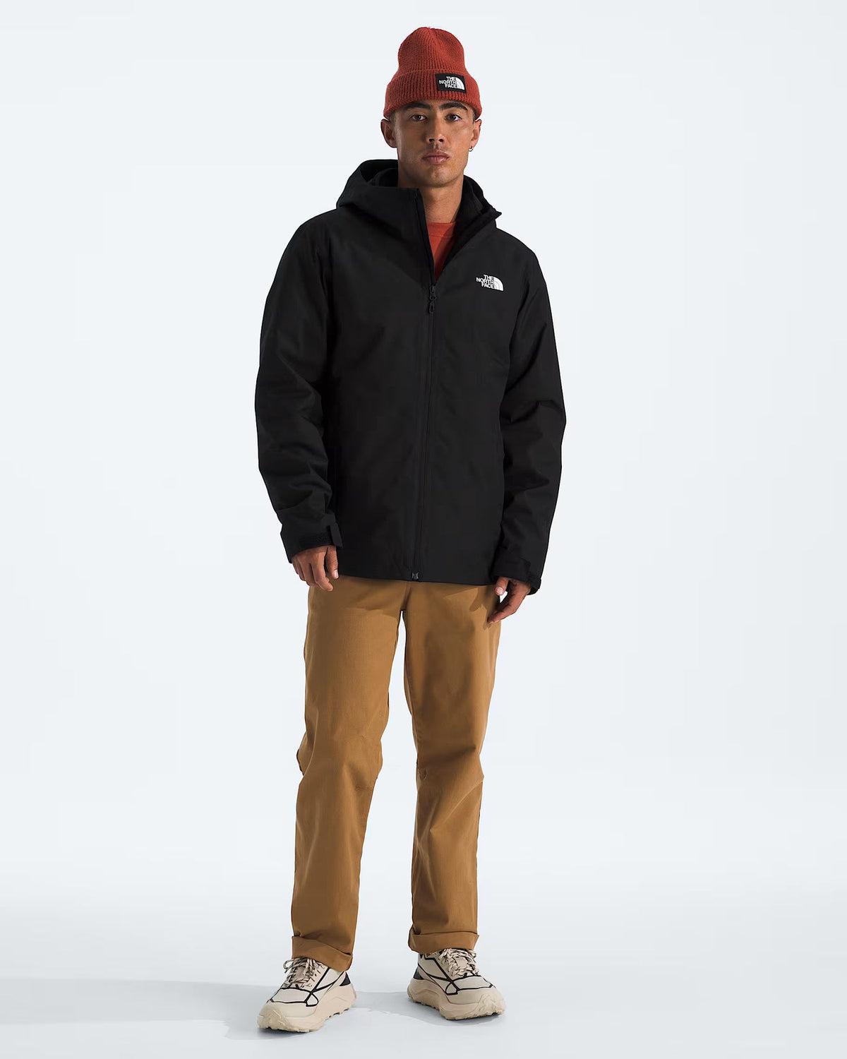 The North Face DryVent Waterproof Hooded Shell Jacket Black