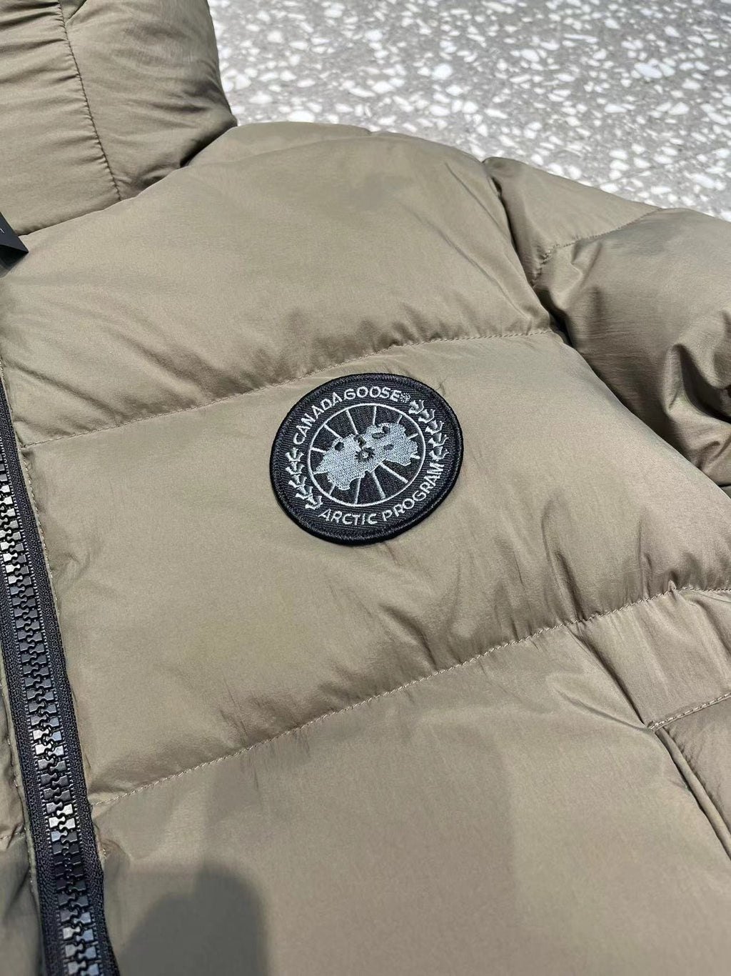 Canada Goose Bar-Label Hooded Down Puffer with D-Ring Hem