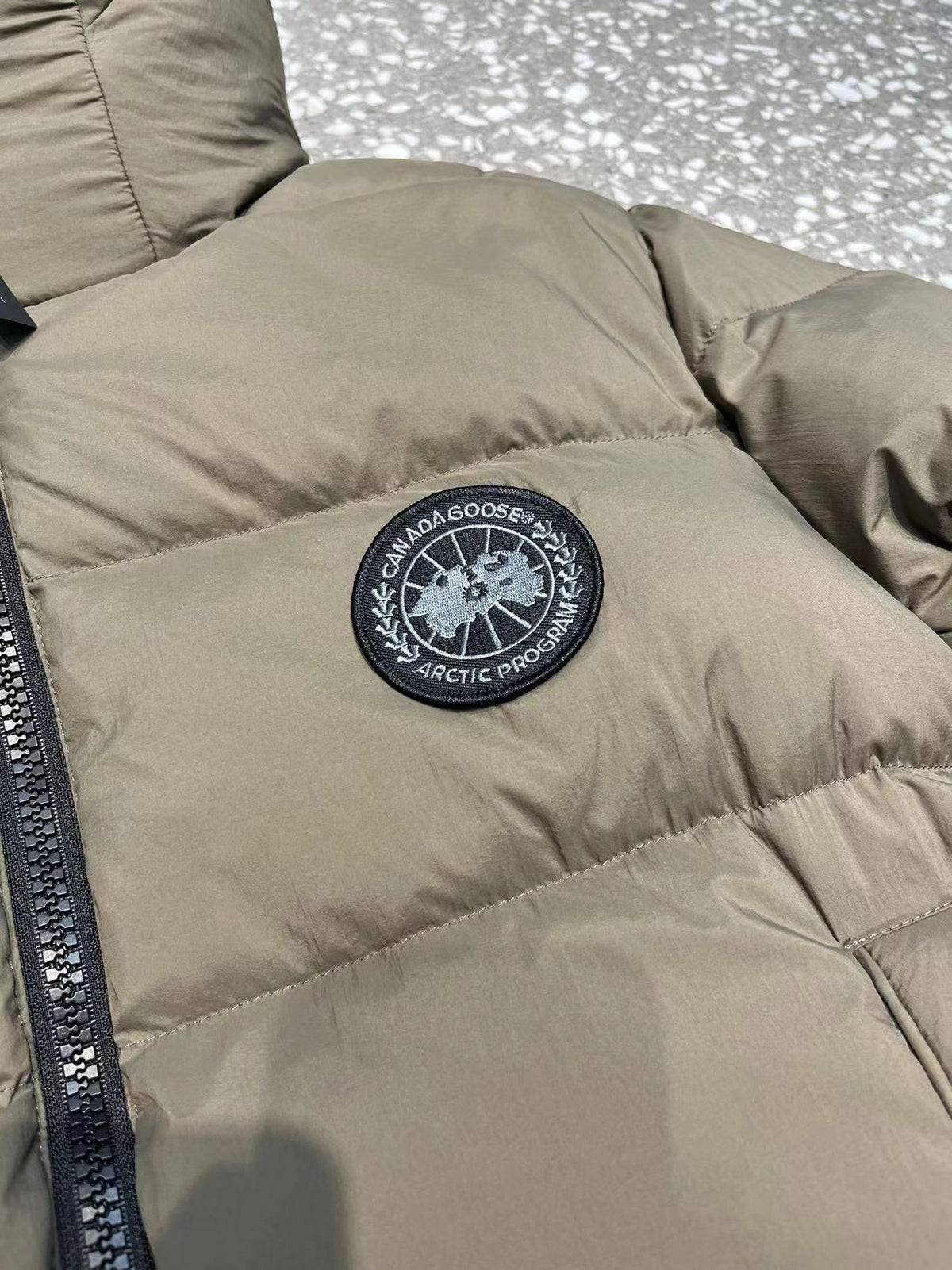Canada Goose Bar-Label Hooded Down Puffer with D-Ring Hem