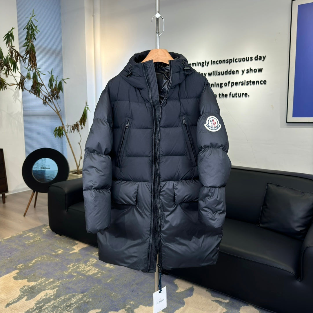 Moncler Long Hooded Down Jacket