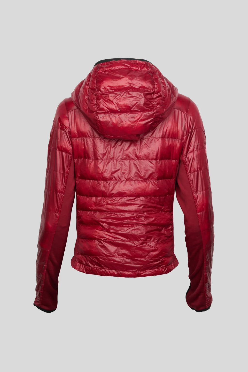 Canada Goose Women's Crimson Red Hooded Ultralight Down Jacket