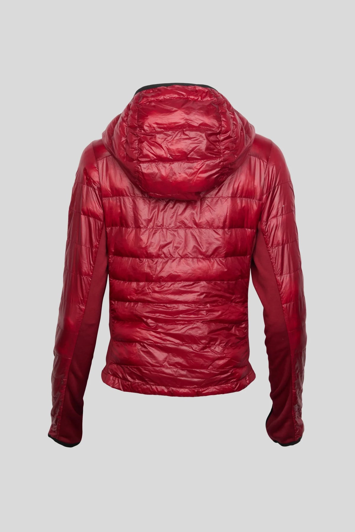 Canada Goose Women's Crimson Red Hooded Ultralight Down Jacket