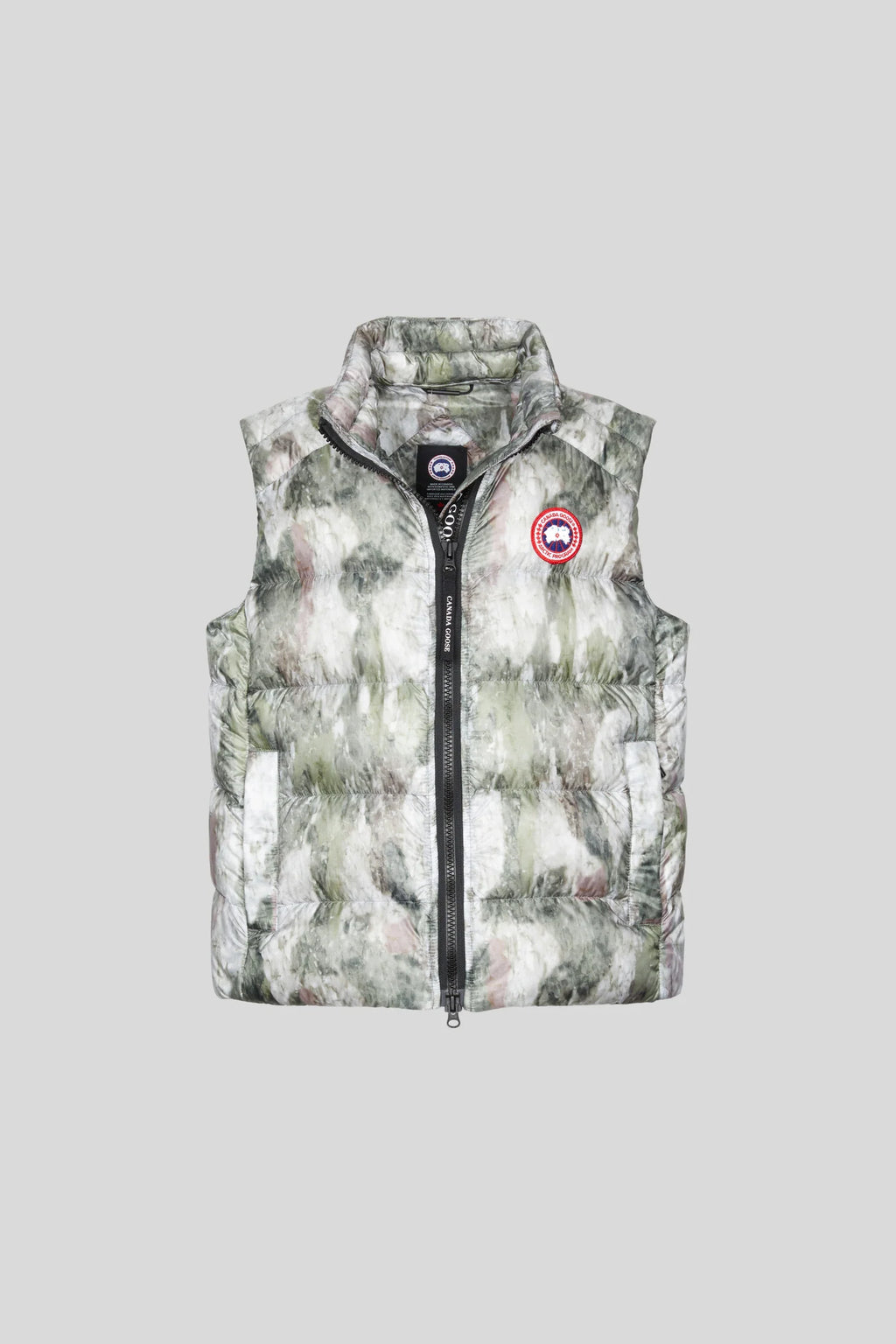 Canada Goose Floral Watercolor Print Down Puffer Vest